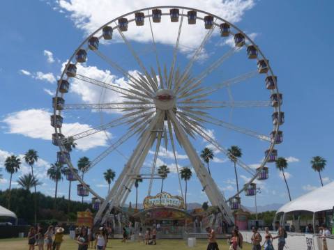 The iconic Coachella ferris wheel